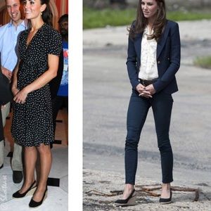 Dune London Black Wedges ASO Kate Middleton